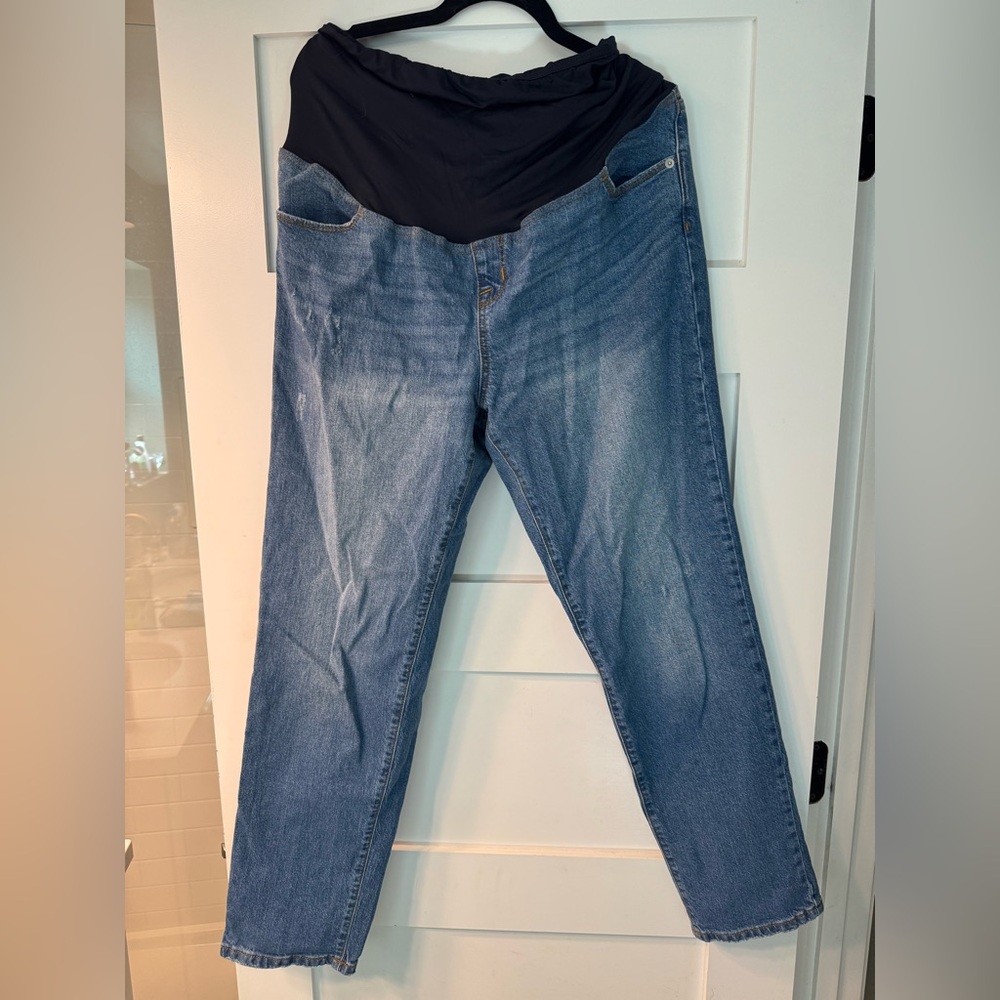 Isabel Maternity by Ingrid & Isabel Blue Straight Leg Jeans